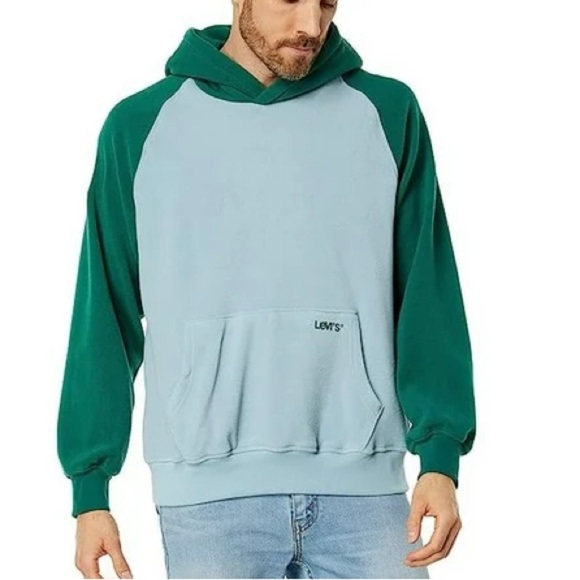 LEVIS | Pull Over Hoodie Fleece Sweater - Picture 1 of 12